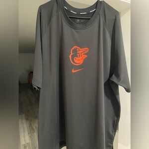 Men's Baltimore Orioles Nike Authentic Collection Raglan Performance T-Shirt 3XL